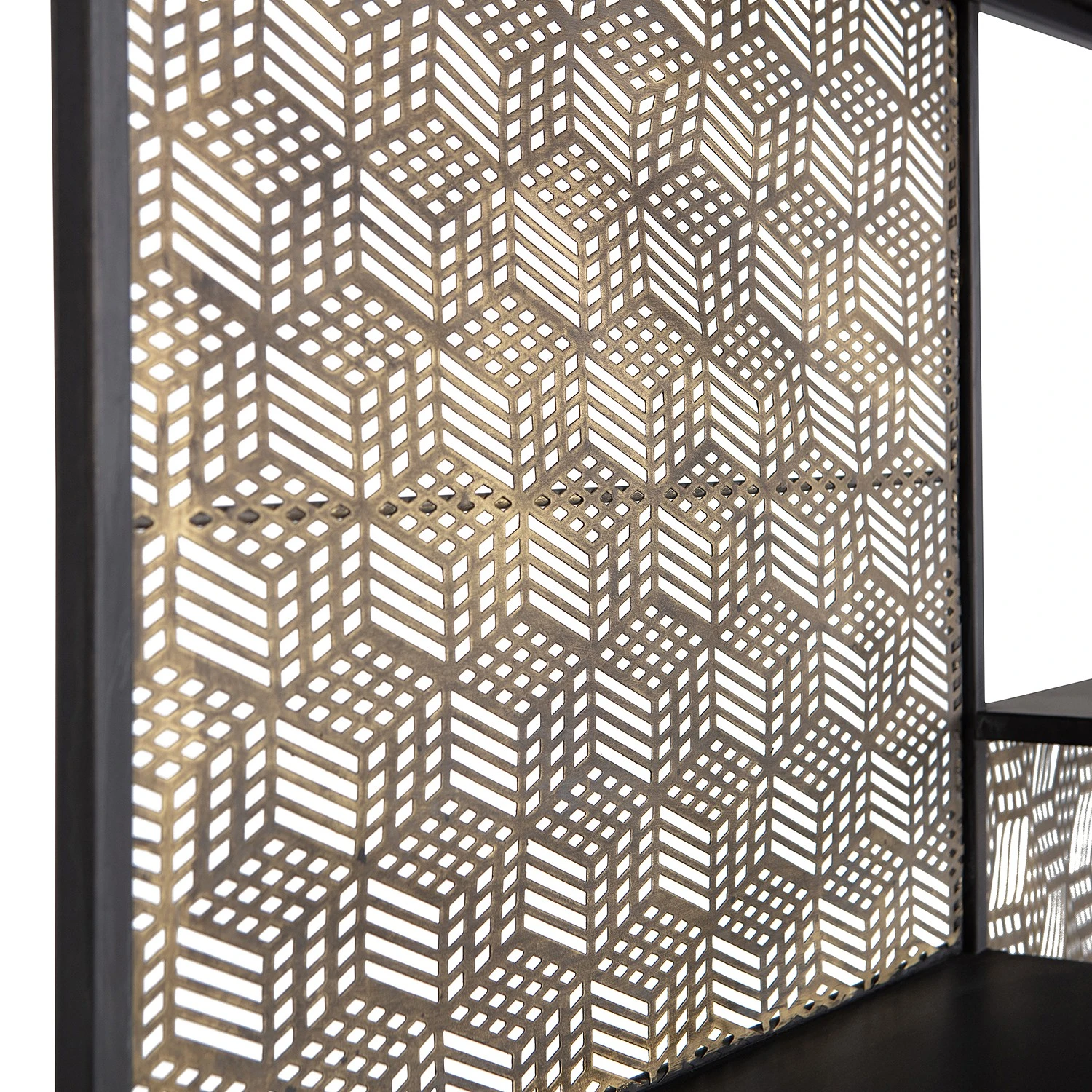 Red Living Regal Quito - Metall - Antik Messing / Schwarz 6 Red Living Regal Quito - Metall - Antik Messing / Schwarz – Bild 6