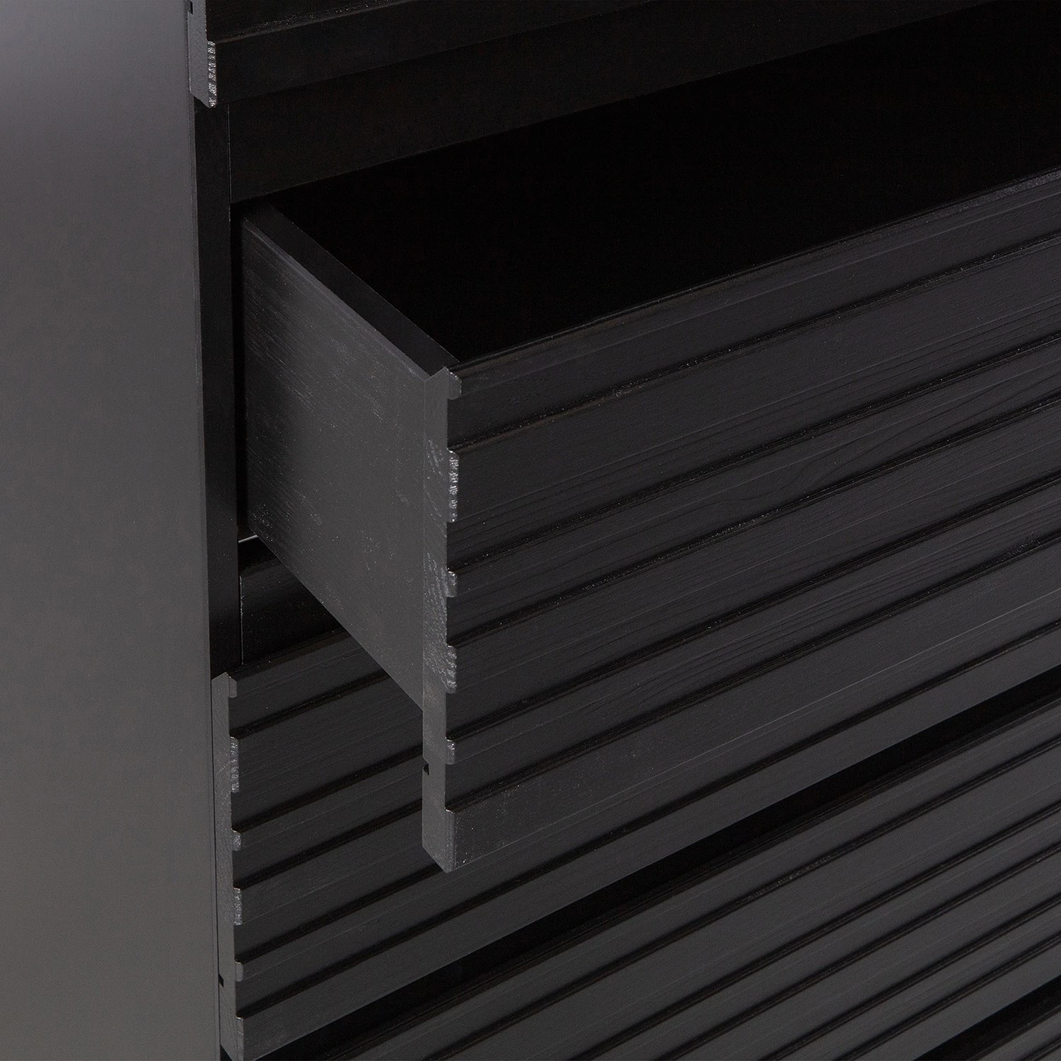 Red Living Kommode Rayong I - Kiefer massiv - Kiefer Schwarz 4 Red Living Kommode Rayong I - Kiefer massiv - Kiefer Schwarz – Bild 4