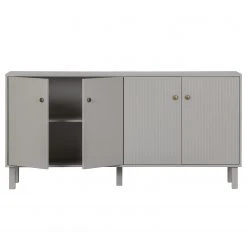 Ridgevalley Sideboard Rimas - Pinie massiv - Hellgrau -Wohnzimmermöbel boutique en ligne 1000342118 220401 040 DETAILS P000000001000342118