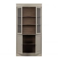 Ridgevalley Vitrinenschrank Solari - Kiefer massiv - Kiefer Grau -Wohnzimmermöbel boutique en ligne 1000342130 220401 030 DETAILS P000000001000342130