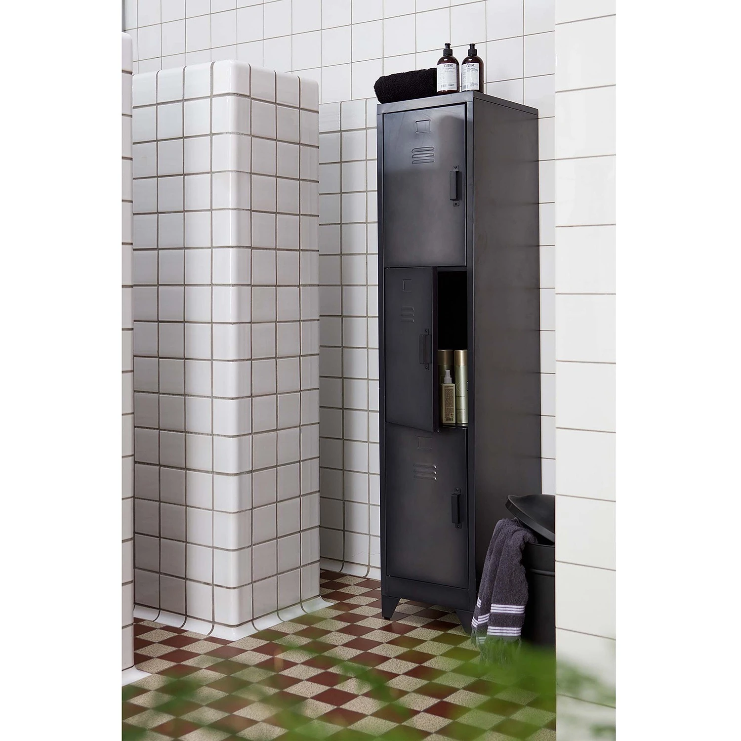 Red Living Schrank Wright (2er-Set) - Metall - Schwarz 2 Red Living Schrank Wright (2er-Set) - Metall - Schwarz – Bild 2