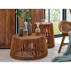 Tom Tailor Beistelltisch Perira II - Teak massiv / Rattan - Teak / Rattan -Wohnzimmermöbel boutique en ligne 1000342389 220325 021 MOOD DETAILS P000000001000342389 mood