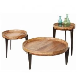 Tom Tailor Beistelltisch Richland I - Mango massiv - Aluminium / Mango - Schwarz -Wohnzimmermöbel boutique en ligne 1000342402 220325 040 DETAILS P000000001000342402