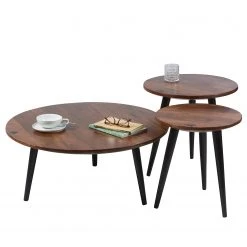 Tom Tailor Beistelltisch Saipina II - Mango massiv / Aluminium - Mango / Schwarz -Wohnzimmermöbel boutique en ligne 1000342406 220325 050 DETAILS P000000001000342406