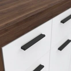 Loftscape Kommode Ballito - Weiß / Walnuss Dekor -Wohnzimmermöbel boutique en ligne 1000342449 220404 034 DETAILS P000000001000342449