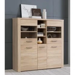 Loftscape Highboard Parksville II - Eiche Sonoma Dekor -Wohnzimmermöbel boutique en ligne 1000342463 220404 021 MOOD DETAILS P000000001000342463 mood