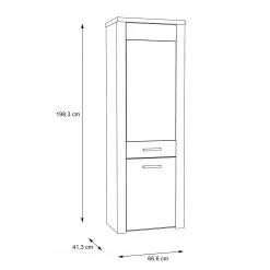 Loftscape Standvitrine Parksville - Eiche Sonoma Dekor 18 Loftscape Standvitrine Parksville - Eiche Sonoma Dekor -Wohnzimmermöbel boutique en ligne 1000342475 220404 500 SKETCH DETAILS P000000001000342475 sketch
