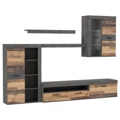 Loftscape Wohnwand Sacaton - Altholz Dekor / Beton Dekor 13 Loftscape Wohnwand Sacaton - Altholz Dekor / Beton Dekor -Wohnzimmermöbel boutique en ligne 1000342477 220404 032 DETAILS P000000001000342477