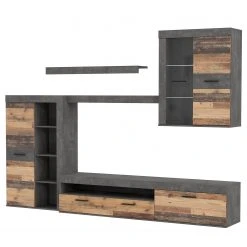 Loftscape Wohnwand Sacaton - Altholz Dekor / Beton Dekor 15 Loftscape Wohnwand Sacaton - Altholz Dekor / Beton Dekor -Wohnzimmermöbel boutique en ligne 1000342477 220404 034 DETAILS P000000001000342477