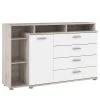 Loftscape Sideboard Piemont III - Weiß / Sandeiche Dekor