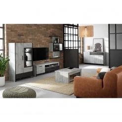 Loftscape Sideboard Sahil - Eiche Sorrento Grau Dekor / Schwarz -Wohnzimmermöbel boutique en ligne 1000342503 220413 021 MOOD DETAILS P000000001000342503 mood