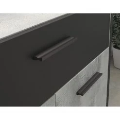 Loftscape Sideboard Sahil - Eiche Sorrento Grau Dekor / Schwarz -Wohnzimmermöbel boutique en ligne 1000342503 220413 045 DETAILS P000000001000342503