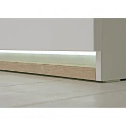 Loftscape Vitrinenschrank Toscana - Inkl. Beleuchtung - Hochglanz Weiß / Eiche Sonoma Dekor 15 Loftscape Vitrinenschrank Toscana - Inkl. Beleuchtung - Hochglanz Weiß / Eiche Sonoma Dekor -Wohnzimmermöbel boutique en ligne 1000342510 220413 055 DETAILS P000000001000342510