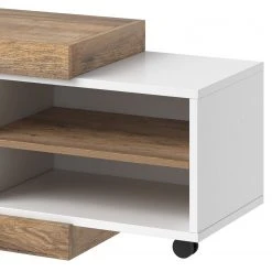 Loftscape TV-Lowboard Shipley - Hochglanz Weiß / Eiche Dekor -Wohnzimmermöbel boutique en ligne 1000342826 220412 070 DETAILS P000000001000342826