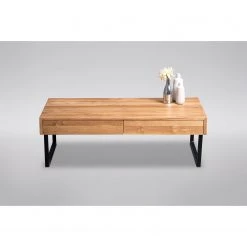 Red Living Couchtisch Rexburg - Wildeiche massiv / Metall - Wildeiche / Schwarz -Wohnzimmermöbel boutique en ligne 1000343566 220401 040 DETAILS P000000001000343566