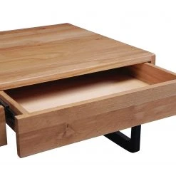 Red Living Couchtisch Rexburg - Wildeiche massiv / Metall - Wildeiche / Schwarz -Wohnzimmermöbel boutique en ligne 1000343566 220401 050 DETAILS P000000001000343566