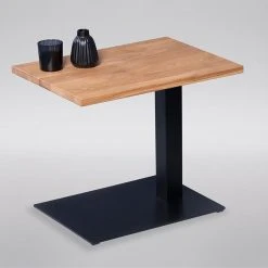 Red Living Beistelltisch Rhyll II - Wildeiche massiv / Metall - Wildeiche / Schwarz -Wohnzimmermöbel boutique en ligne 1000343569 220401 040 DETAILS P000000001000343569