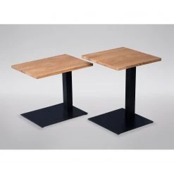 Red Living Beistelltisch Rhyll II - Wildeiche massiv / Metall - Wildeiche / Schwarz -Wohnzimmermöbel boutique en ligne 1000343569 220401 045 DETAILS P000000001000343569