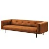 Norrwood Sofa Onaka (3-Sitzer) - Kunstleder Burga: Cognac - Breite: 246 cm