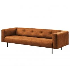 Norrwood Sofa Onaka (3-Sitzer) - Kunstleder Burga: Cognac - Breite: 246 cm
