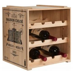 Butlers Weinregal VINOTHEK - Tannenholz - Beige -Wohnzimmermöbel boutique en ligne 1000343936 220406 030 DETAILS P000000001000343936
