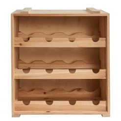 Butlers Weinregal VINOTHEK - Tannenholz - Beige -Wohnzimmermöbel boutique en ligne 1000343936 220406 040 DETAILS P000000001000343936