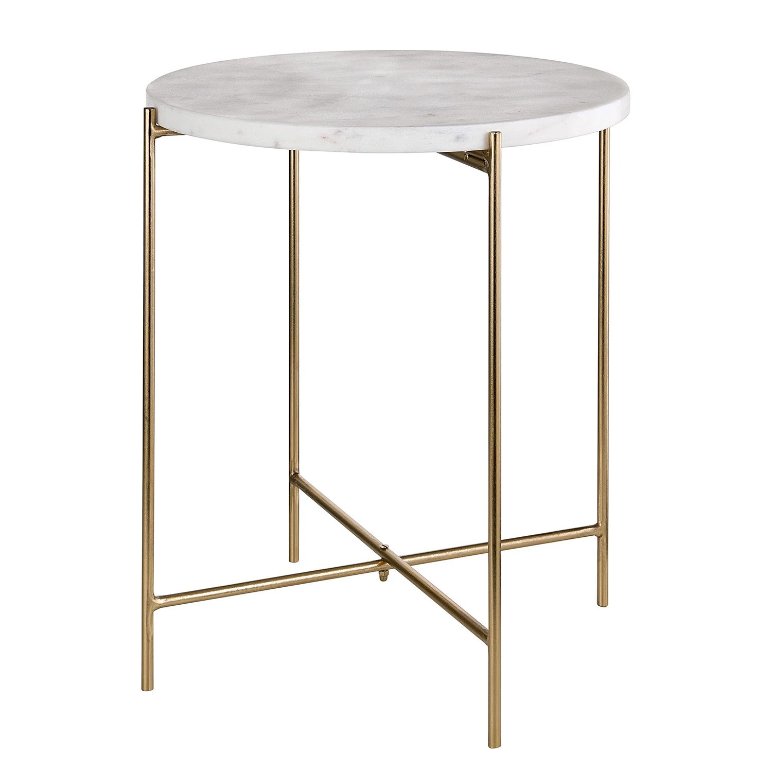 Butlers Beistelltisch MARBLE - Marmor / Eisen - Weiß 1 Butlers Beistelltisch MARBLE - Marmor / Eisen - Weiß
