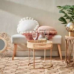 Butlers Beistelltisch BOHO LOUNGE - Rattan / Eisen - Natur -Wohnzimmermöbel boutique en ligne 1000344005 220406 021 MOOD DETAILS P000000001000344005 mood