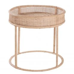 Butlers Beistelltisch BOHO LOUNGE - Rattan / Eisen - Natur -Wohnzimmermöbel boutique en ligne 1000344005 220406 030 DETAILS P000000001000344005