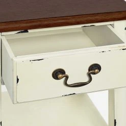 Butlers Konsolentisch CABOTT COVE - Eschenholz - Creme / Braun -Wohnzimmermöbel boutique en ligne 1000344068 220406 070 DETAILS P000000001000344068