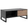 Loftscape Couchtisch Mid West - Anthrazit / Bambus Dekor