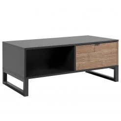 Loftscape Couchtisch Mid West - Anthrazit / Bambus Dekor