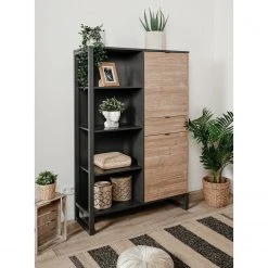 Loftscape Schrank Mid West - Bambus Dekor / Anthrazit -Wohnzimmermöbel boutique en ligne 1000344590 220407 021 MOOD DETAILS P000000001000344590 mood