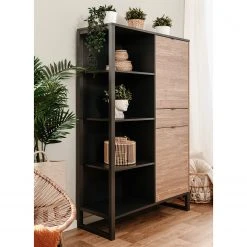 Loftscape Schrank Mid West - Bambus Dekor / Anthrazit -Wohnzimmermöbel boutique en ligne 1000344590 220407 024 MOOD DETAILS P000000001000344590 mood