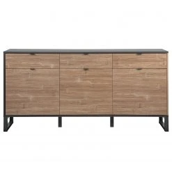 Loftscape Sideboard Mid West I - Bambus Dekor / Anthrazit -Wohnzimmermöbel boutique en ligne 1000344591 220407 030 DETAILS P000000001000344591