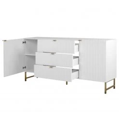 Loftscape Sideboard Metropolis - Matt Weiß -Wohnzimmermöbel boutique en ligne 1000344595 220407 031 DETAILS P000000001000344595