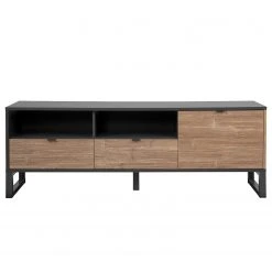 Loftscape TV-Lowboard Mid West - Bambus Dekor / Anthrazit -Wohnzimmermöbel boutique en ligne 1000344596 220407 030 DETAILS P000000001000344596