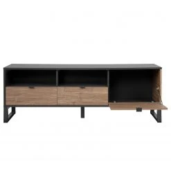 Loftscape TV-Lowboard Mid West - Bambus Dekor / Anthrazit -Wohnzimmermöbel boutique en ligne 1000344596 220407 032 DETAILS P000000001000344596