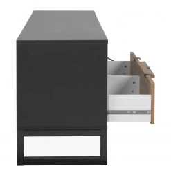 Loftscape TV-Lowboard Mid West - Bambus Dekor / Anthrazit -Wohnzimmermöbel boutique en ligne 1000344596 220407 035 DETAILS P000000001000344596