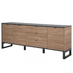 Loftscape Sideboard Mid West II - Bambus Dekor / Anthrazit