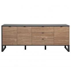 Loftscape Sideboard Mid West II - Bambus Dekor / Anthrazit -Wohnzimmermöbel boutique en ligne 1000344600 220407 030 DETAILS P000000001000344600