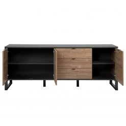 Loftscape Sideboard Mid West II - Bambus Dekor / Anthrazit -Wohnzimmermöbel boutique en ligne 1000344600 220407 032 DETAILS P000000001000344600