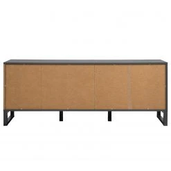 Loftscape Sideboard Mid West II - Bambus Dekor / Anthrazit -Wohnzimmermöbel boutique en ligne 1000344600 220407 037 DETAILS P000000001000344600