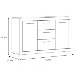 Loftscape Sideboard Vetras - Hochglanz Weiß / Beton Dekor 14 Loftscape Sideboard Vetras - Hochglanz Weiß / Beton Dekor -Wohnzimmermöbel boutique en ligne 1000344673 220414 500 SKETCH DETAILS P000000001000344673 sketch