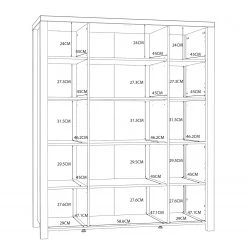 Red Living Highboard Westlock II - Esche Dekor / Schwarz -Wohnzimmermöbel boutique en ligne 1000344677 220414 501 SKETCH DETAILS P000000001000344677 sketch