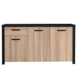 Red Living Sideboard Westlock I - Esche Dekor / Schwarz -Wohnzimmermöbel boutique en ligne 1000344678 220414 030 DETAILS P000000001000344678