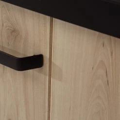 Red Living Sideboard Westlock II - Esche Dekor / Schwarz -Wohnzimmermöbel boutique en ligne 1000344679 220414 055 DETAILS P000000001000344679