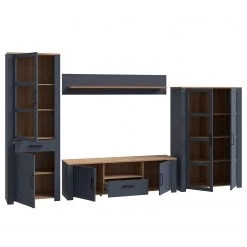 Ridgevalley Wohnwand Vassia II (4-teilig) - Eiche Navy Dekor / Eiche Riviera Dekor -Wohnzimmermöbel boutique en ligne 1000344685 220414 055 DETAILS P000000001000344685