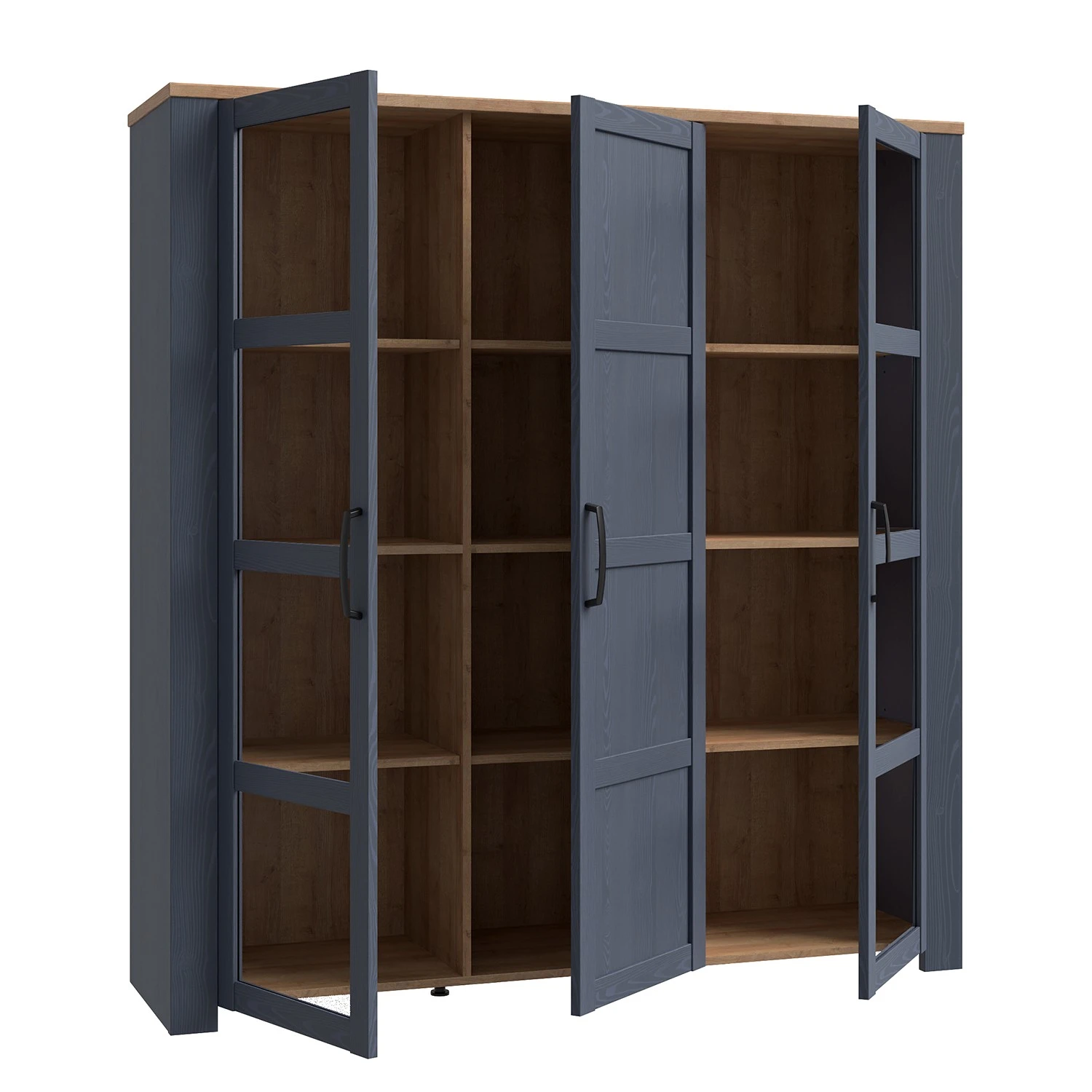 Ridgevalley Vitrinenschrank Vassia II - Eiche Navy Dekor / Eiche Riviera Dekor 9 Ridgevalley Vitrinenschrank Vassia II - Eiche Navy Dekor / Eiche Riviera Dekor – Bild 9