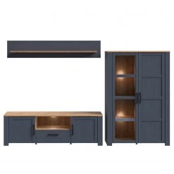Ridgevalley Wohnwand Vassia I (3-teilig) - Eiche Navy Dekor / Eiche Riviera Dekor -Wohnzimmermöbel boutique en ligne 1000344688 220414 030 DETAILS P000000001000344688